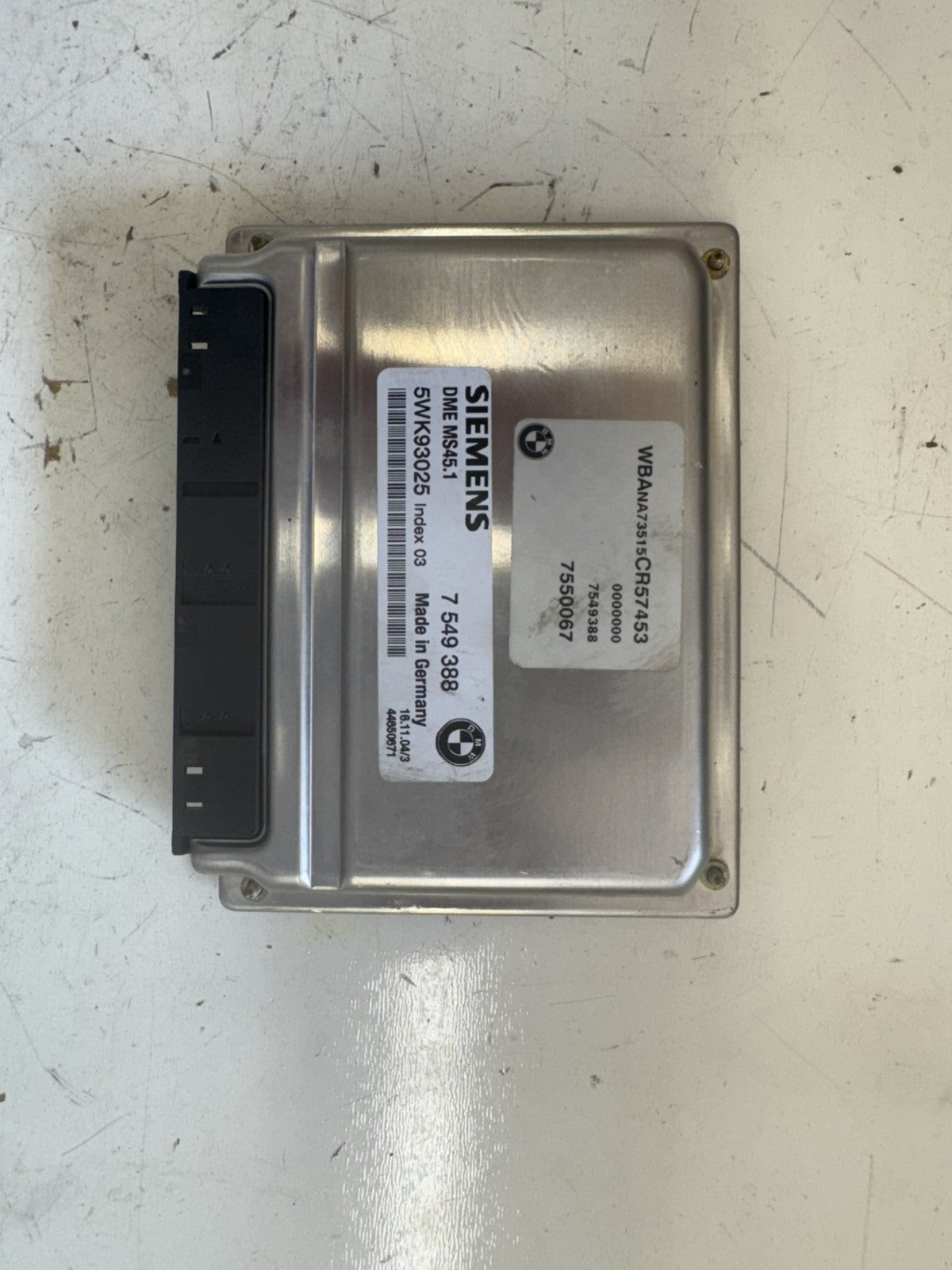 OEM BMW 5 series E60 E61 2.5i 3.0i M54 ENGINE COMPUTER CONTROL MODULE DME ECU